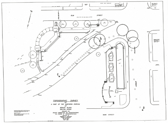 Figure 5. The large circles represent the successive locations where the acoustics predicts the motorcycle would have been at the time of each successive shot