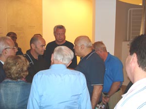 David Lifton talking with filmmaker Robert Stone