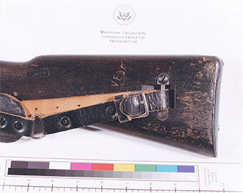 Side-mounted sling of Mannlicher-Carcano in National Archives.