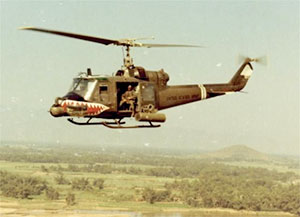 Bell Helicopter UH-1 Huey Gunship in Vietnam