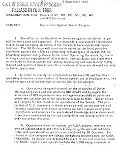Bissell memo of 9/2/59 recommending 
