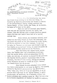 Copy of North American Newspaper Alliance article by Priscilla Johnson