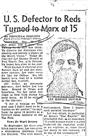 Priscilla Johnson's article describing Oswald as a 