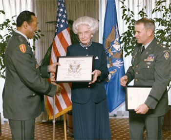 Dorothe Matlack was inducted into the Military Intelligence Hall of Fame in 1987