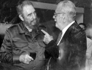 Fidel Castro and Carlos Lechuga