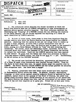 Headquarters' concern: Impersonating an American citizen may expose LIENVOY wiretap