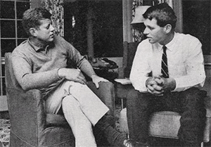 Jack and Bobby Kennedy