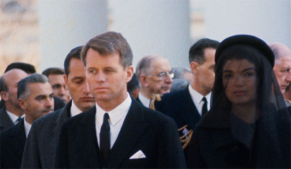 Robert and Jacqueline Kennedy at JFK's funderal