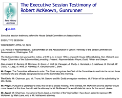 Testimony of Robert McKeown, Gun Runner