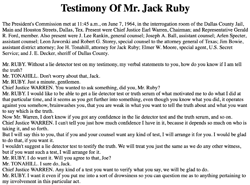 Testimony of Mr. Jack Ruby, June 7, 1964