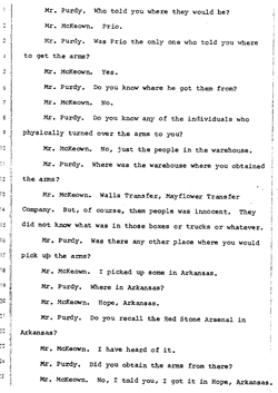 Interview with Robert McKeown, House Select Committee Report, Volume IX, Section 8, 714-718
