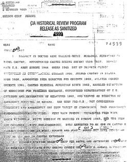 CIA Memorandum, Director to Mexico City