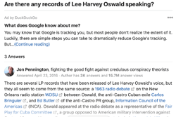 Are there records of Lee Oswald speaking
