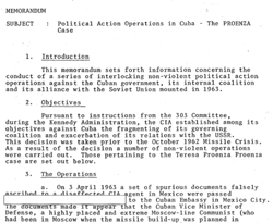 Political Operations in Cuba; The Proenza Case