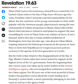 Jefferson Morley, Revelation 19.63