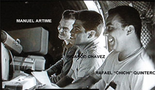 Rafael 'ChiChi' Quintero with Manuel Artime and Ricardo Chavez