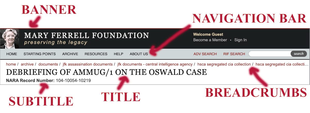Document viewer header