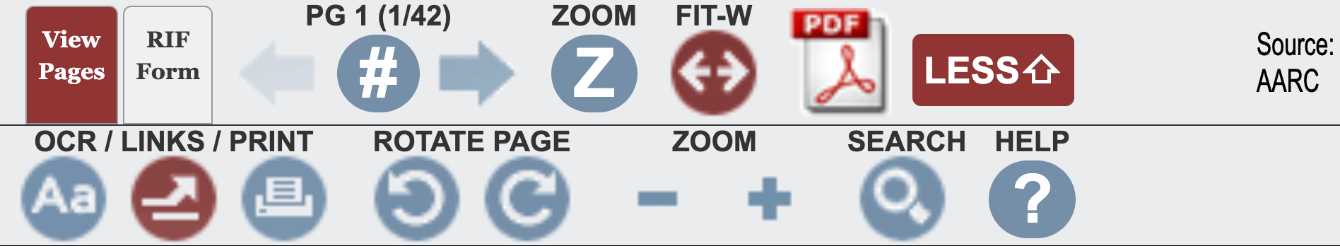 Document viewer toolbar