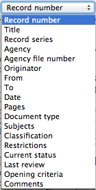 RIF fields search filter