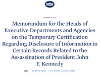 October 2021 Biden memo