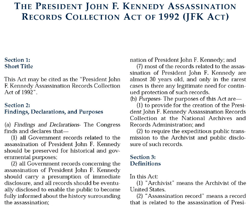 The JFK Records Act