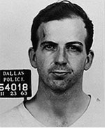 Dallas arrest photo of Lee Harvey Oswald.