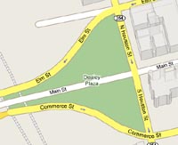 Google Maps view of Dealey Plaza