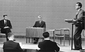 Candidates Kennedy and Nixon