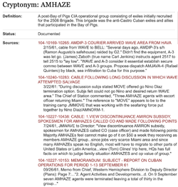 AMHAZE cryptonym