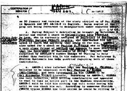 The CIA continually monitored Sierra via AMOT sources