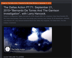 Larry Hancock, Someone Would Have Talked 2010, also The Dallas Action