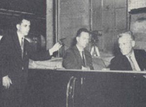 Arlen Specter attempting to demonstrate the possibility of the single bullet theory