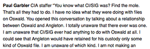 Paul Garbler, CIA staffer